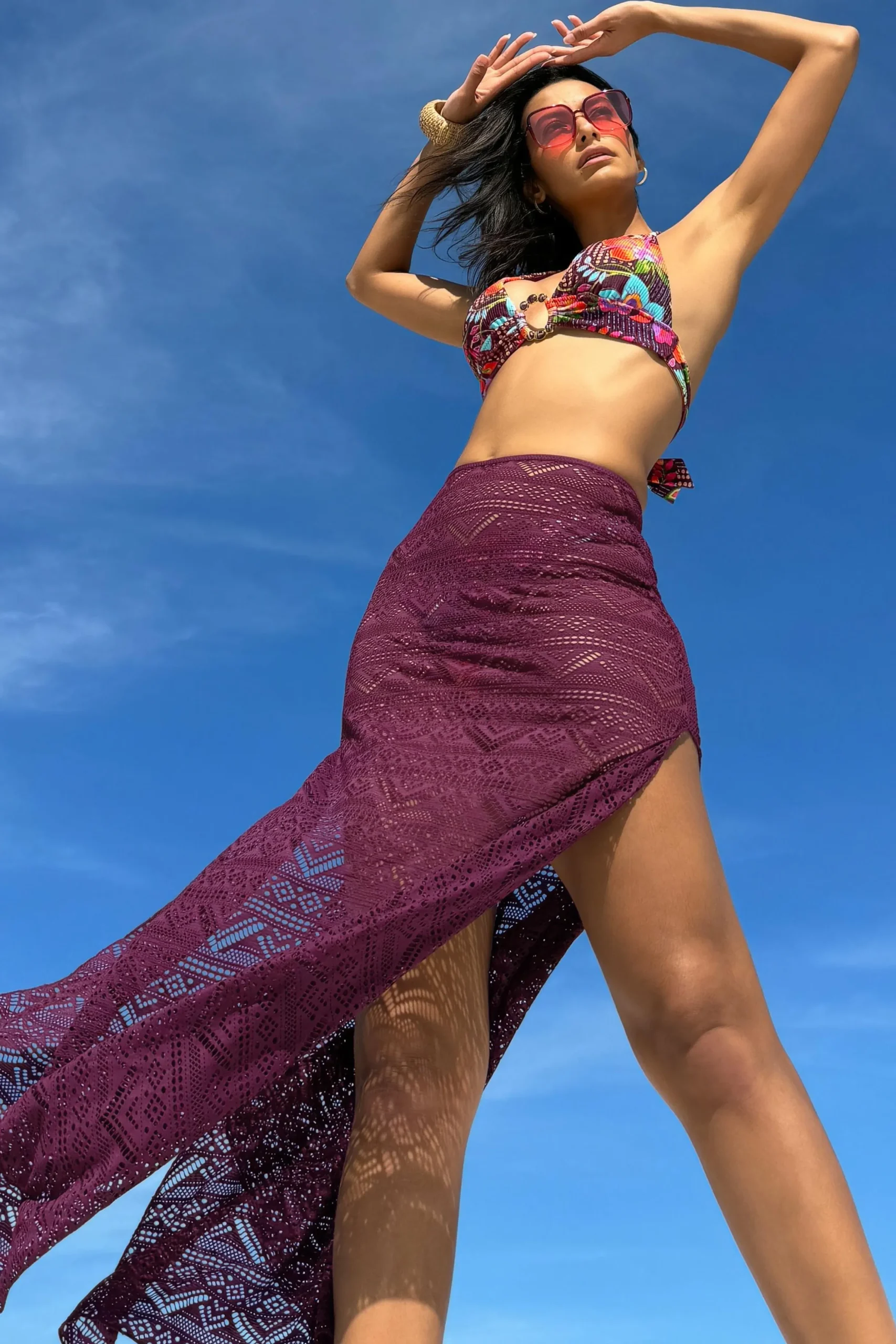 COLOR PLAY MAXI SKIRT