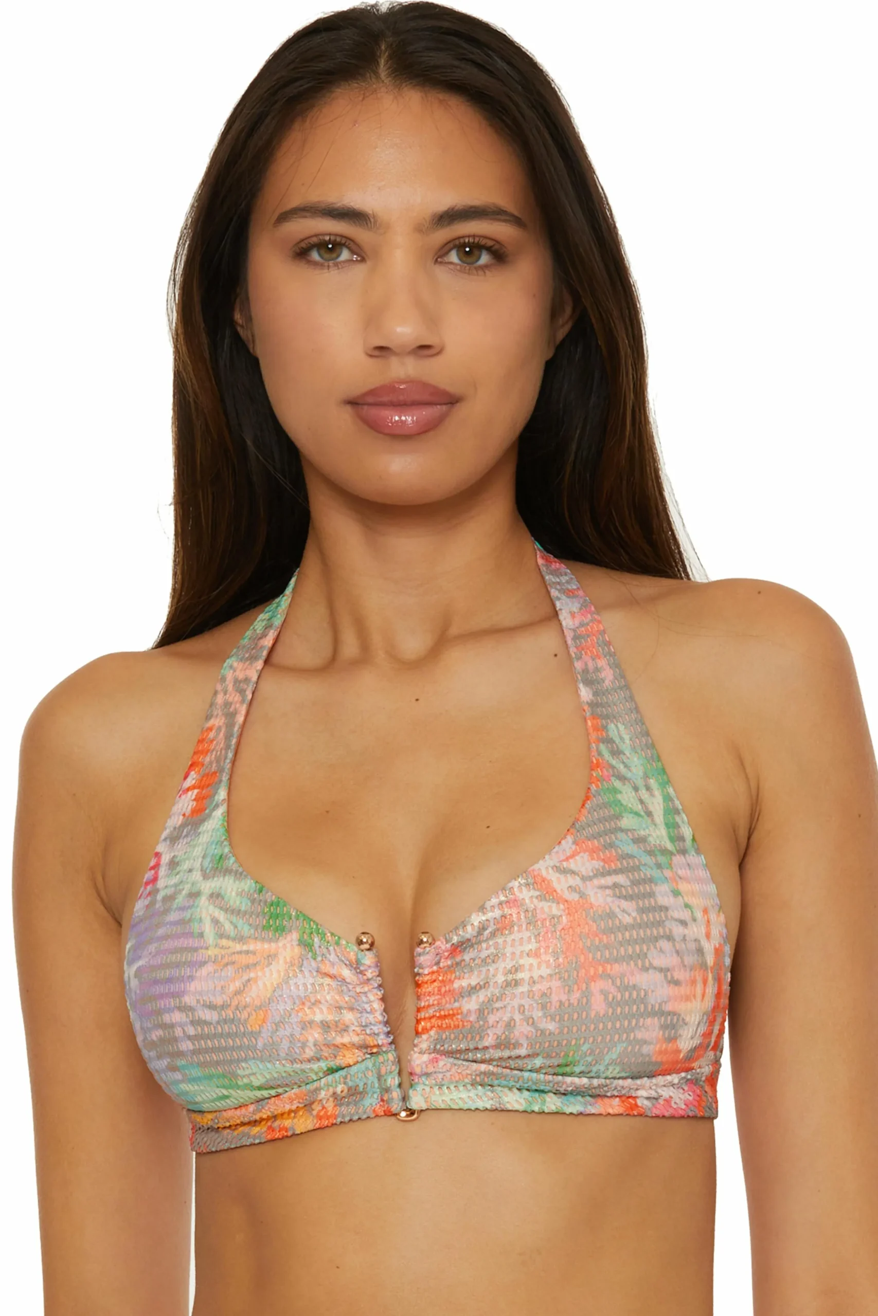 CORAL REEF HALTER TOP