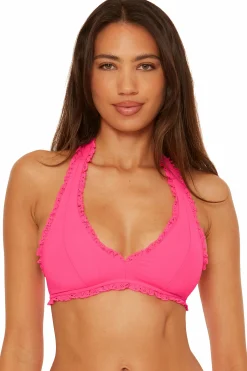 FRILLS HALTER TOP