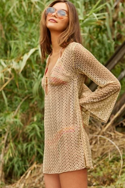 GOLDEN CROCHET TUNIC