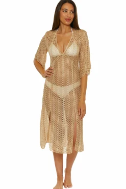 GOLDEN MESH COVER-UP