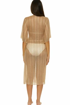 GOLDEN MESH COVER-UP